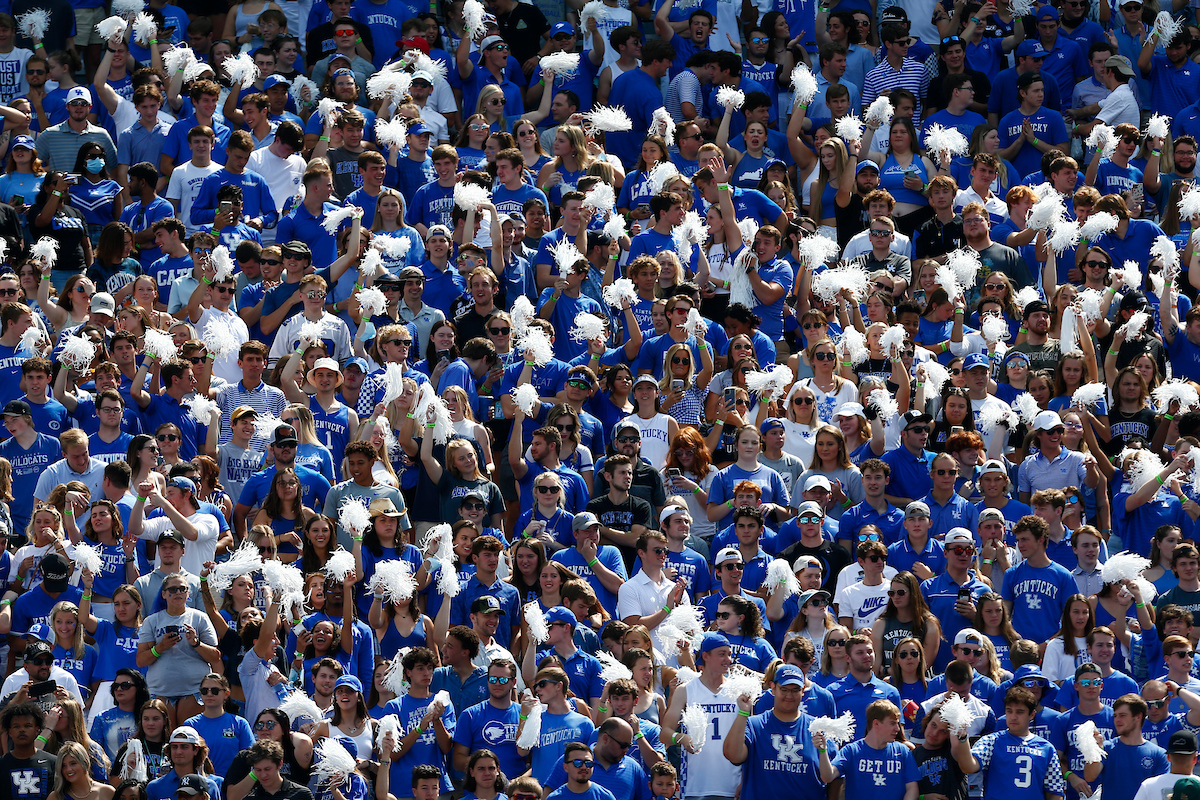 UK Fans. 

UK beat ULM 45-10. 

Photo By Barry Westerman | UK Athletics