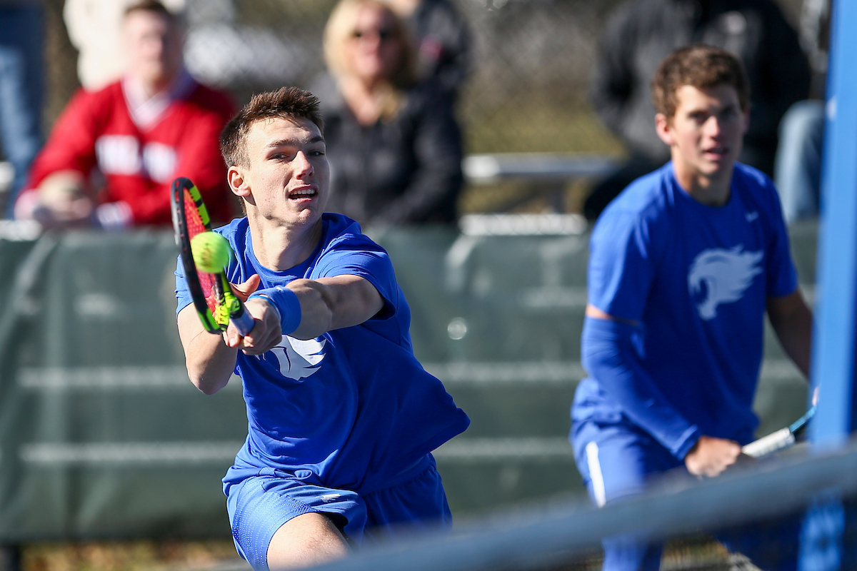 Cesar Bourgois and Liam Draxl.

Kentucky falls to Oklahoma 5-2.

Photo by Hannah Phillips | UK Athletics