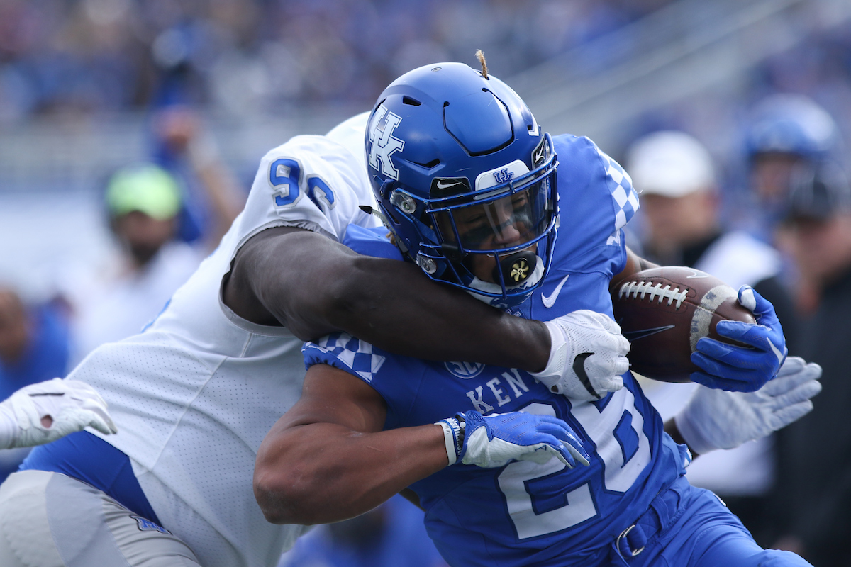Benny Snell Jr. 

UK Football beat MTSU 34-23 at Kroger Field on Saturday, November 17th,2018.

Photo by Eddie Justice | UK Athletics
