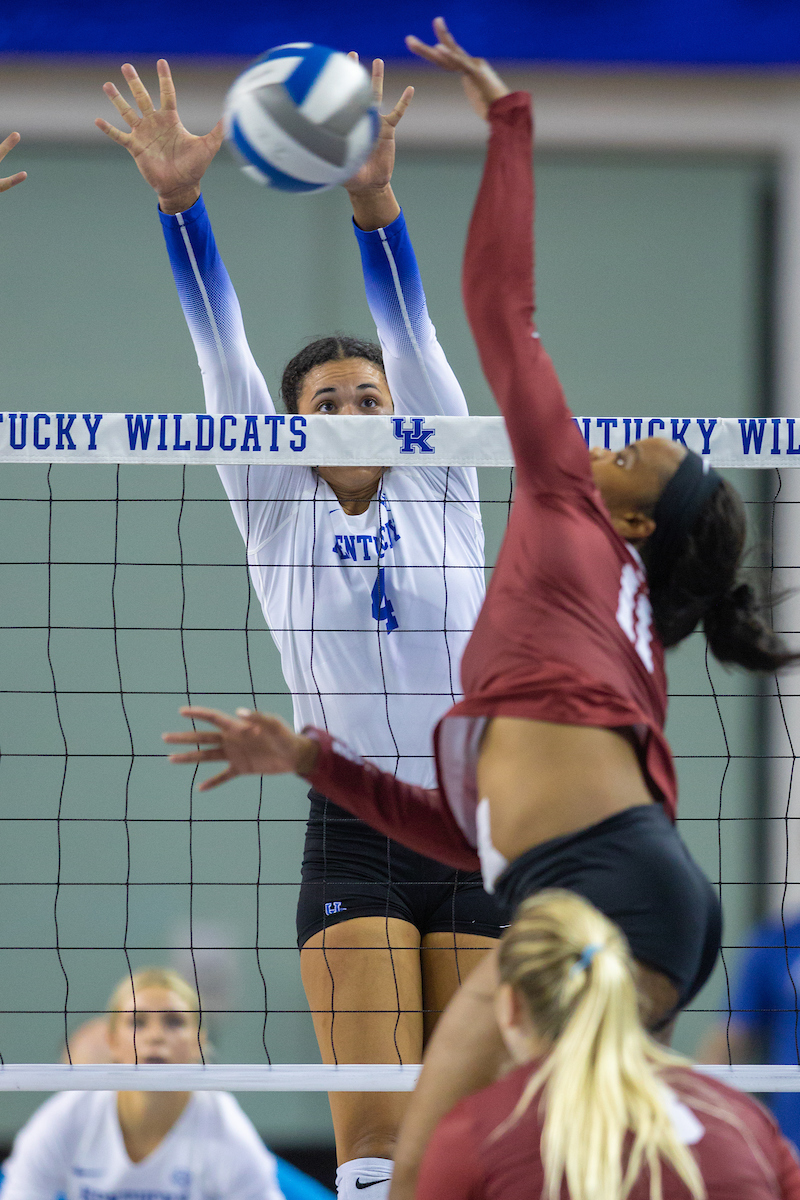 Avery Skinner.

Kentucky sweeps Alabama 3 - 0 and wins SEC Championship

Photo by Grant Lee | UK Athletics