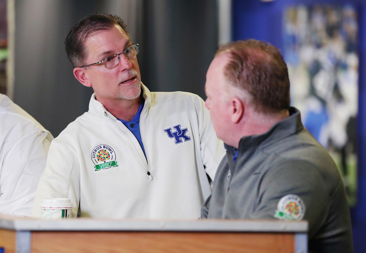 Coach Gran

Football National Signing Day. 

Photo by Britney Howard  | UK Athletics