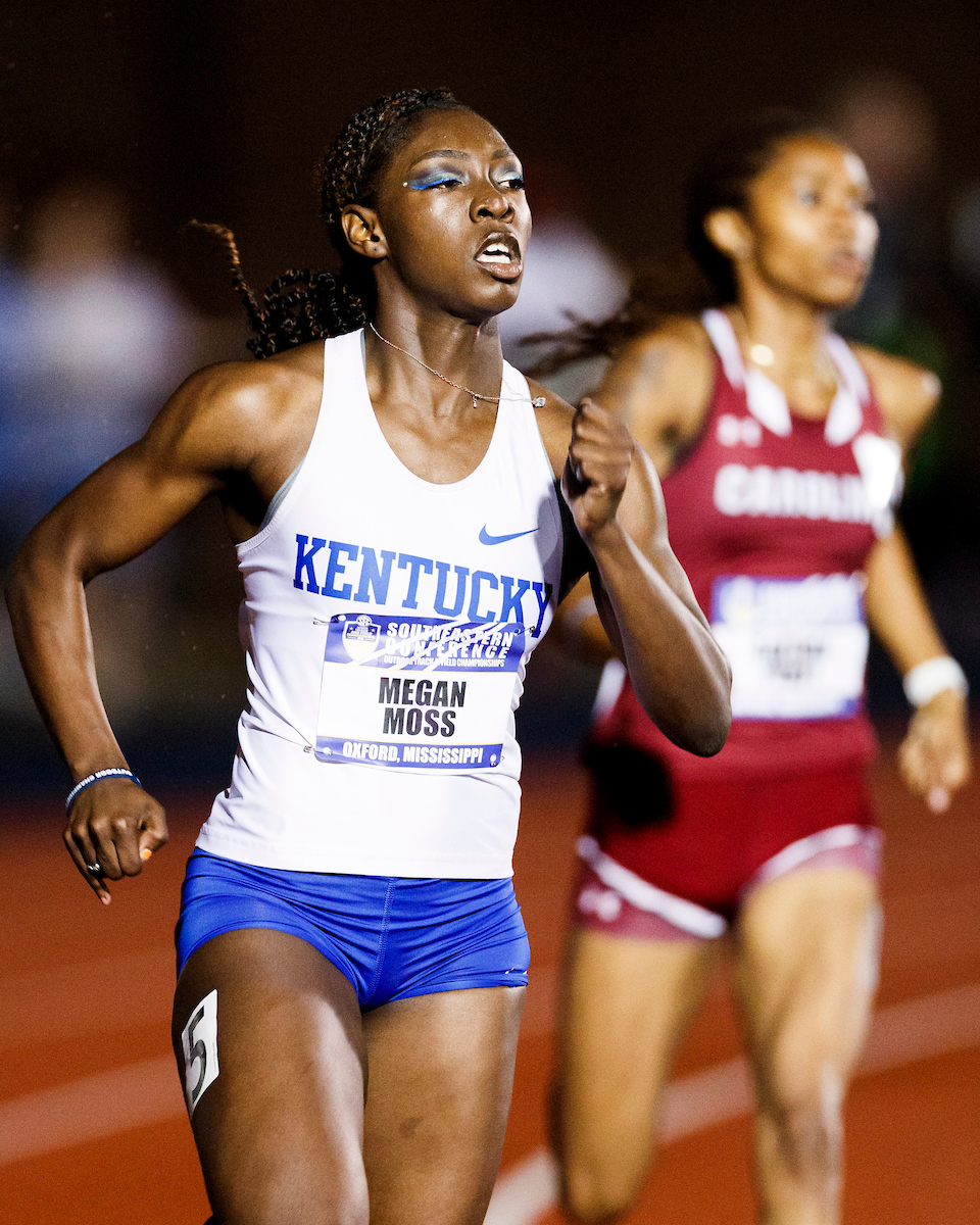 Megan Moss.

SEC Outdoor Track and Field Championships Day 2.

Photo by Elliott Hess | UK Athletics