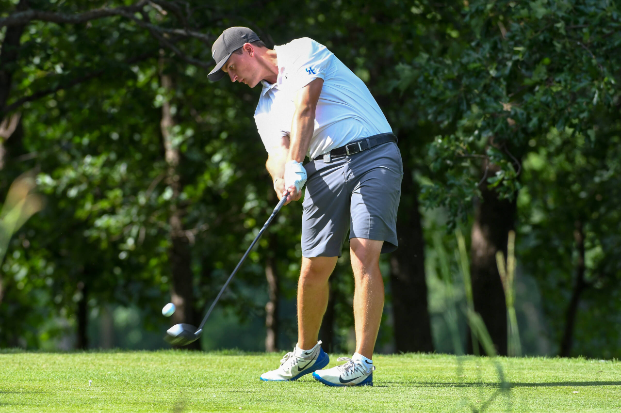 Lukas Euler at the 2018 NCAA Men's Golf National Championship.