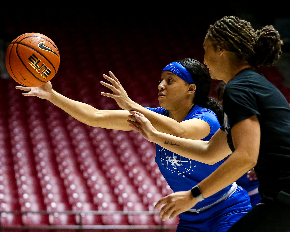 Jada Walker.

Kentucky at Alabama shootaround.

Photo by Eddie Justice | UK Athletics