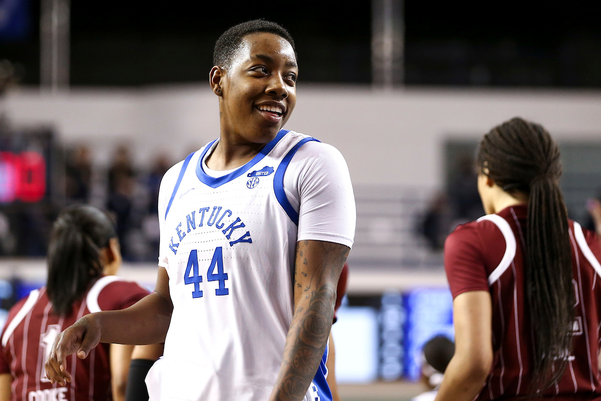 Dre’Una Edwards.

Kentucky loses to South Carolina 59-50.

Photo by Grace Bradley | UK Athletics
