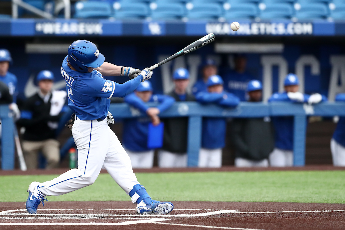 AUSTIN SCHULTZ.

Kentucky beat Southeast Missouri State 9-4.

Photo by Elliott Hess | UK Athletics