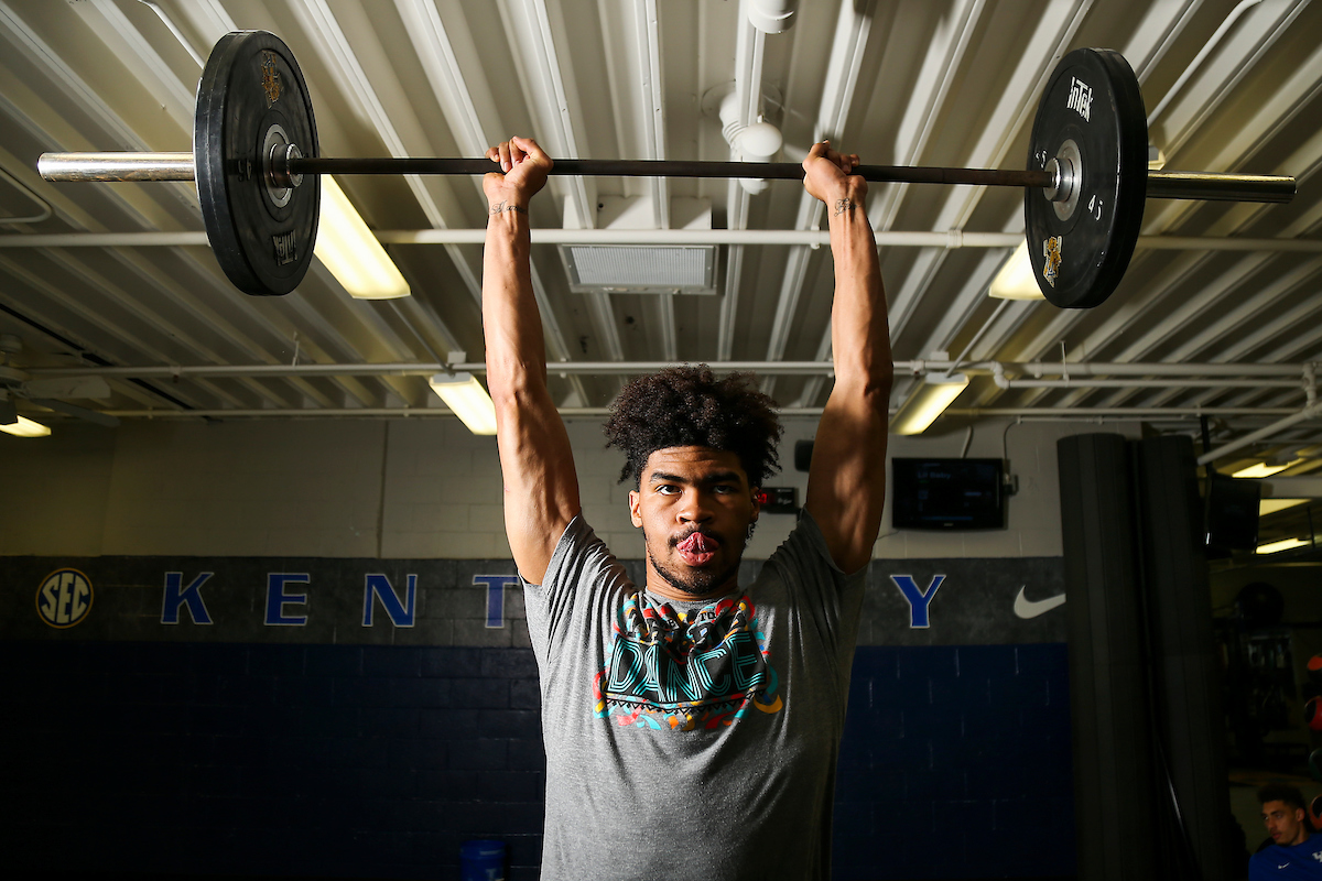 Nick Richards.

Big Blue Caravan. Somerset, Ky. Somerset Kroger. June 21, 2018.

Photo by Chet White | UK Athletics