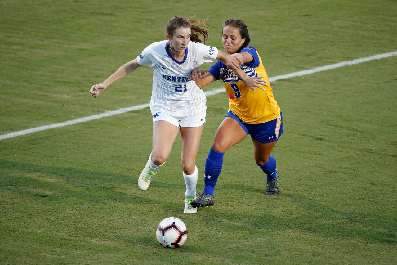 Eva Mitchell.

The Kentucky women's soccer team beat Morehead State 2-1.

Photo by Chet White | UK Athletics
