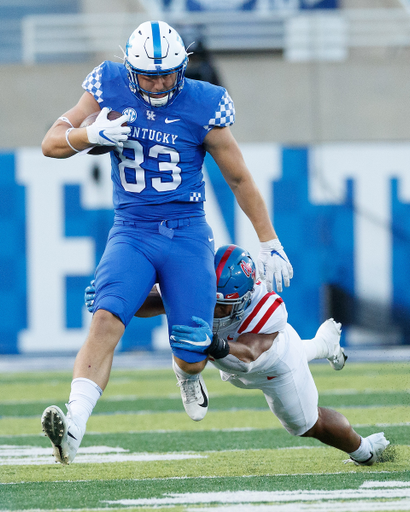 JUSTIN RIGG.

Kentucky falls to Ole Miss, 42-41.

Photo by Elliott Hess | UK Athletics