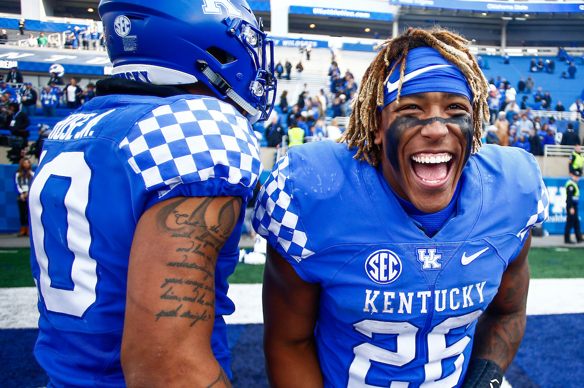 Benny Snell.

UK football beats MTSU 34-23 on Senior Day at Kroger Field.

Photo by Chet White | UK Athletics