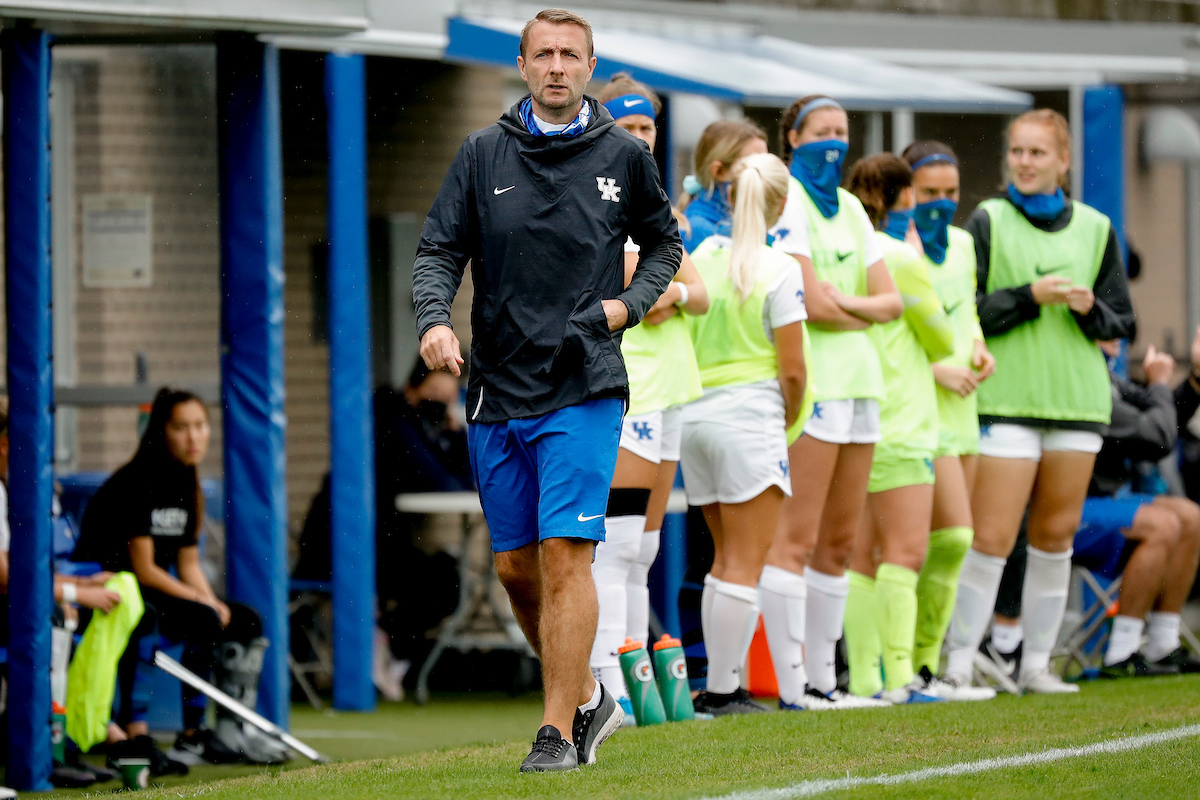 Ian Carry.

UK women’s soccer tied Georgia 1-1 in double OT on Sunday, October 11, 2020, at The Bell in Lexington, Ky.

Photo by Chet White | UK Athletics