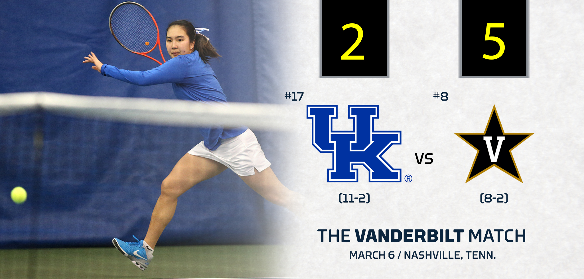 Kentucky Falls in SEC Opener to No. 8 Vanderbilt