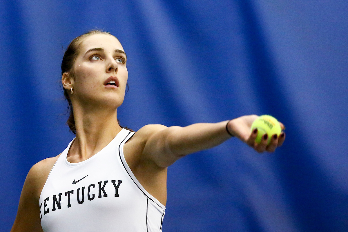 Anastasia Tkachenko.

Kentucky beat Kennesaw State 7-0.

Photo by Hannah Phillips | UK Athletics
