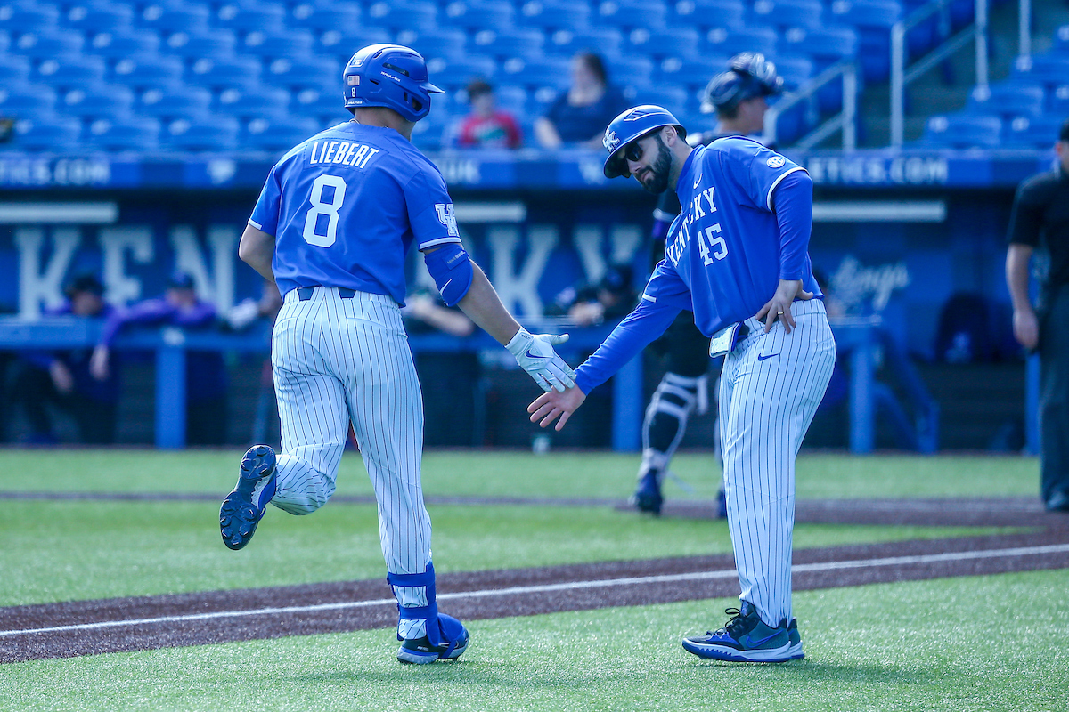 Kirk Liebert and Coach Nick Ammirati.

Kentucky defeats High Point 14-3.

Photo by Sarah Caputi | UK Athletics
