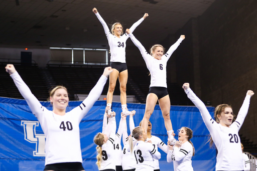 Hannah Hohn. Emma Newquist.

Kentucky Stunt blue and white scrimmage. 

Photo by Abbey Cutrer | UK Athletics