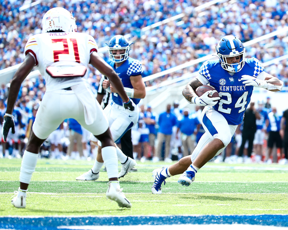 Christopher Rodriguez Jr.

UK beat ULM 45-10.

Photo by Eddie Justice | UK Athletics