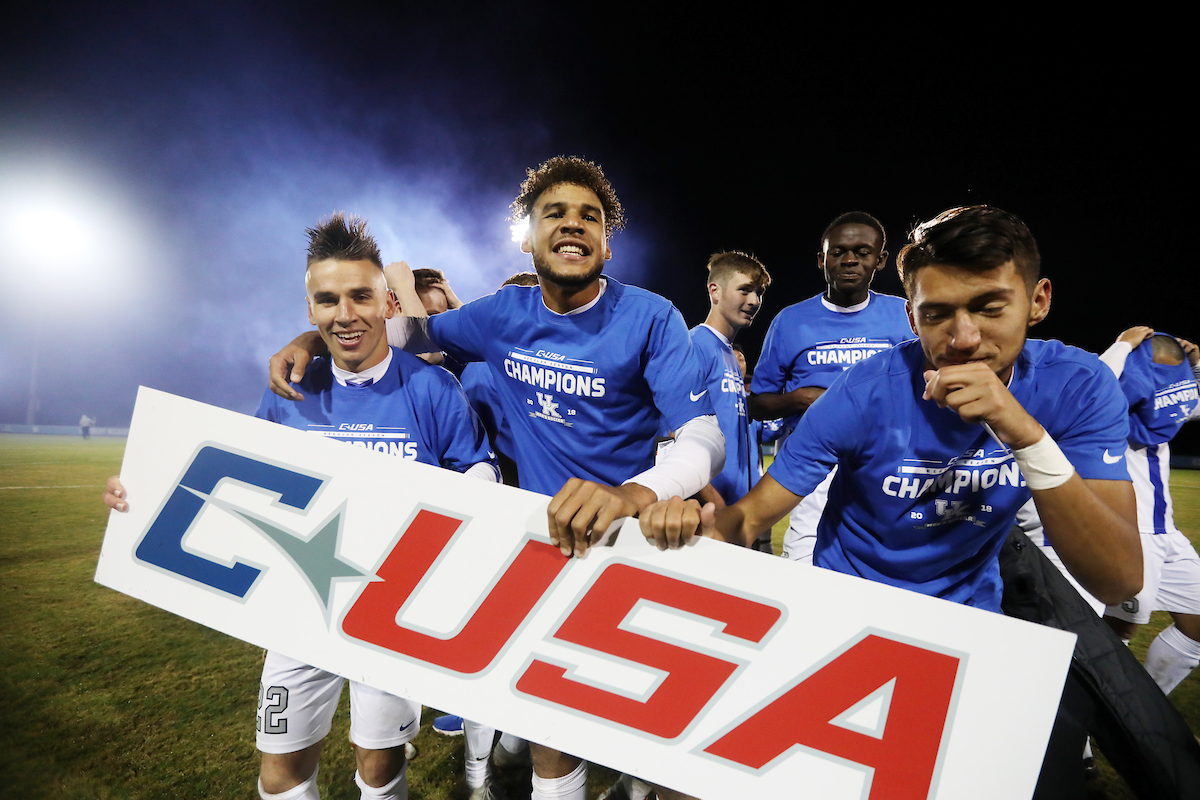 UK men's soccer defeats ODU to win Conference USA on Friday, November 2nd, 2018 at The Bell in Lexington, Ky.

Photo by Quinn Foster