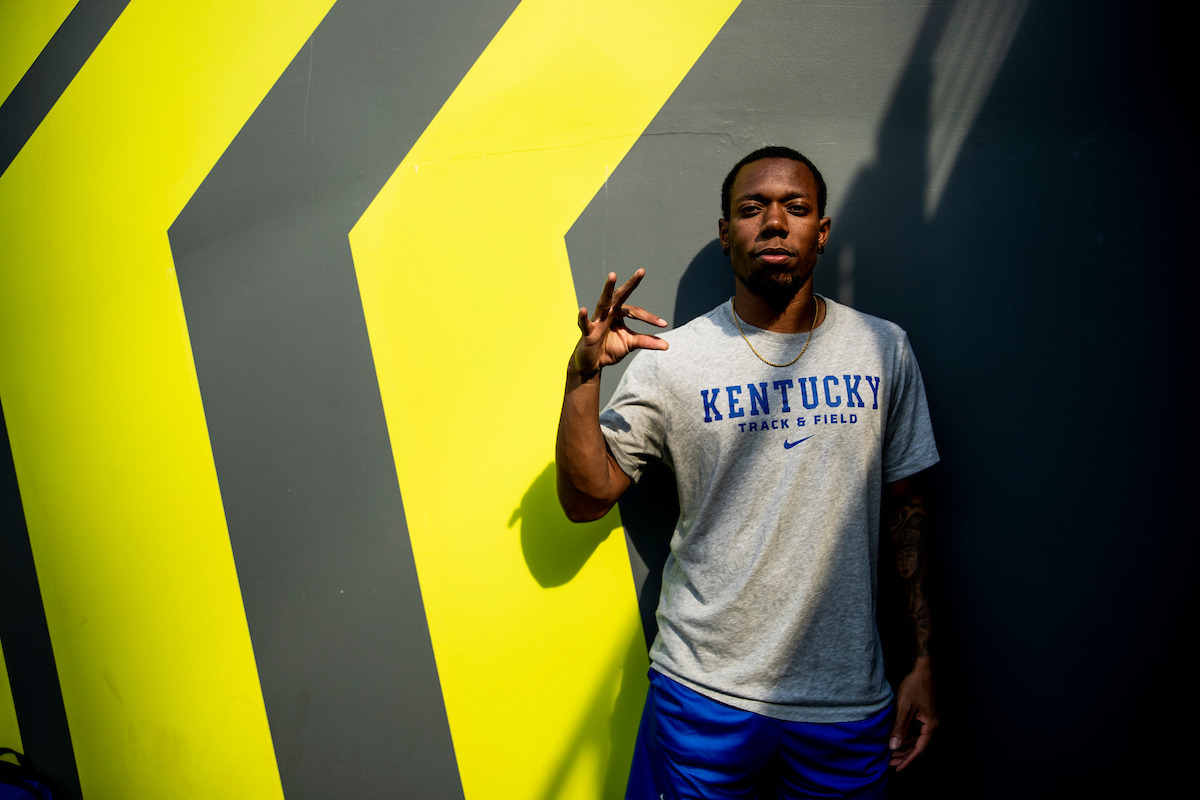 Kennedy Lightner.

Shake out.

NCAA Track and Field Outdoor Championships.

Photo by Chet White | UK Athletics