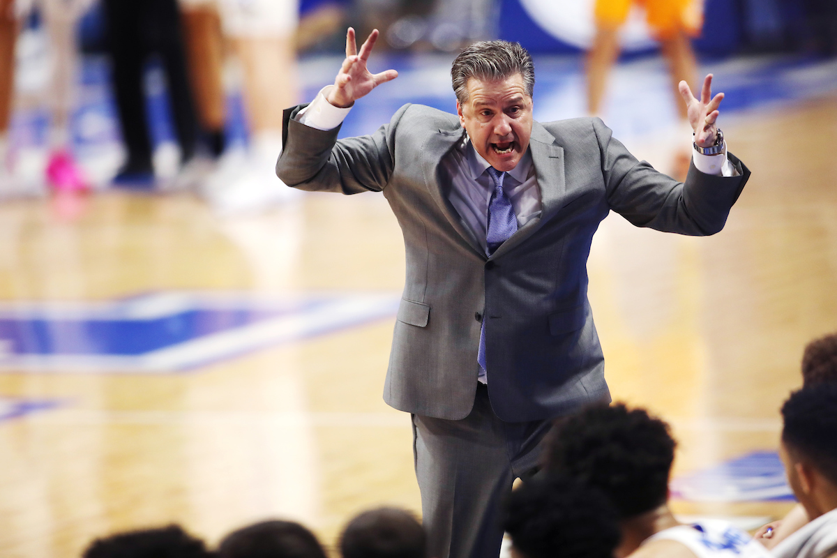 John Calipari.

Kentucky beat Tennessee 86-69..

Photo by Quinn Foster | UK Athletics