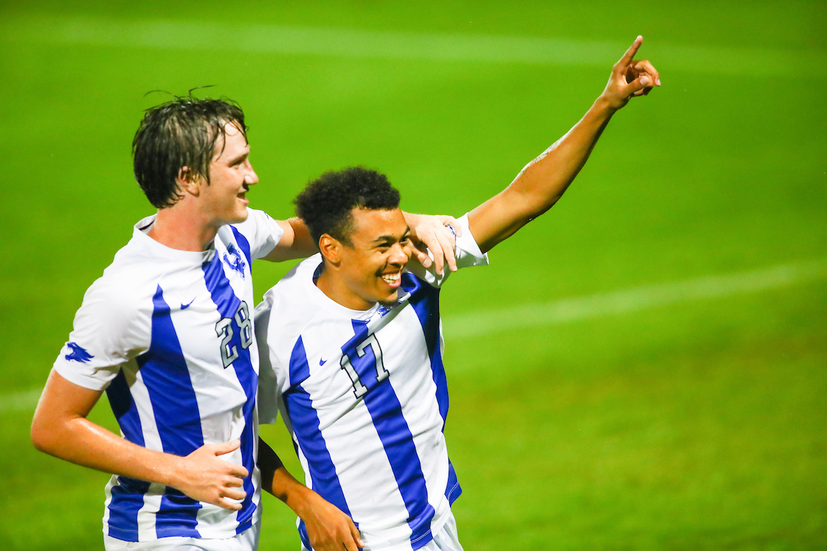 Colin Innes and Elijah Borneo.

Kentucky defeats Wright State University 7-1.

Photo by Hannah Phillips | UK Athletics