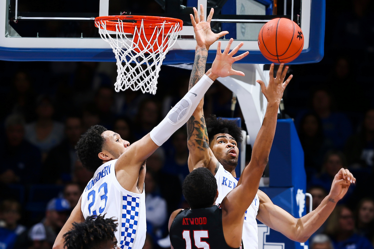 EJ Montgomery. Nick Richards.

Kentucky beat Lamar 81-56.

Photo by Chet White | UK Athletics