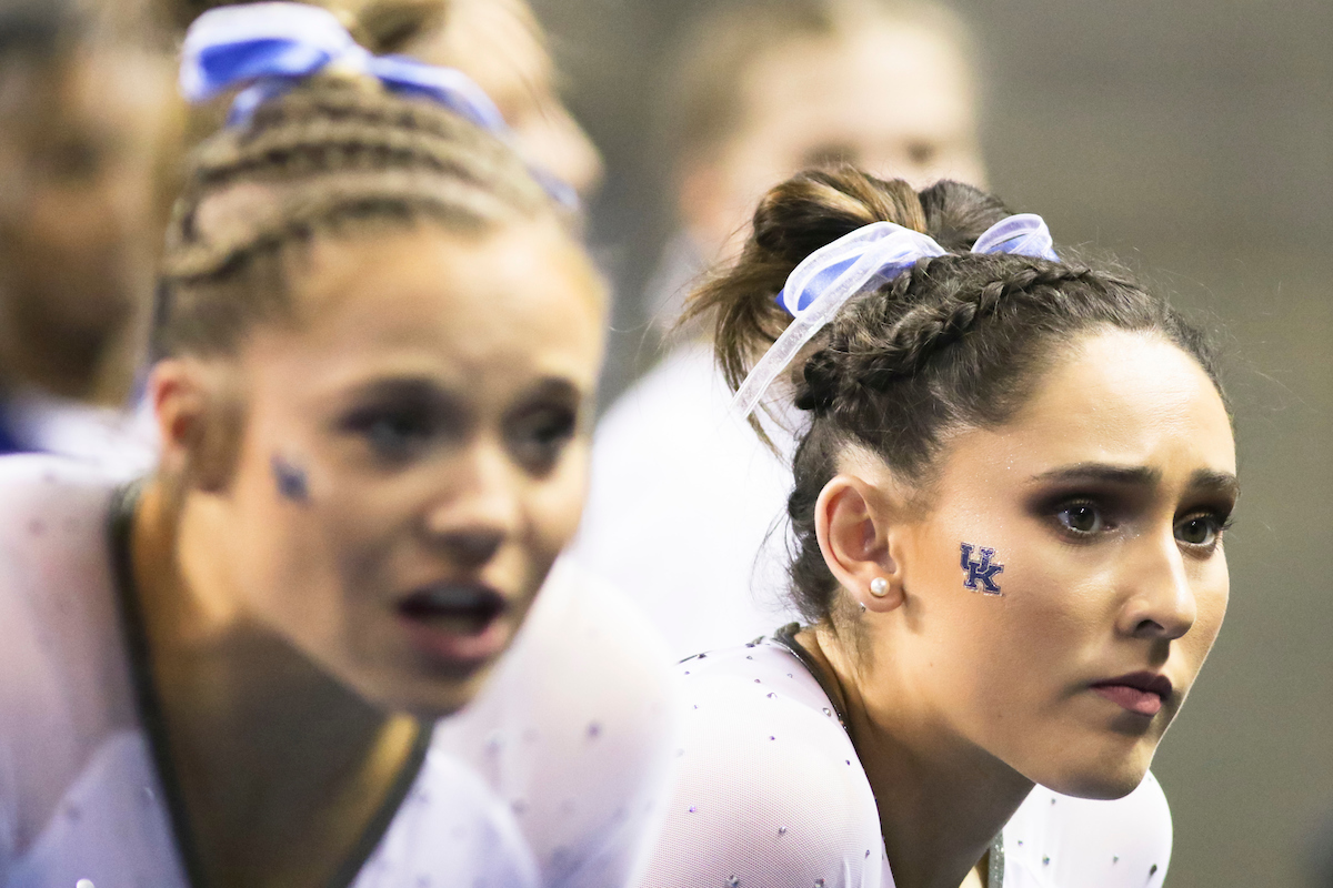Madison Averett. 

Kentucky beats Alabama, 197.200 - 196.800.

Photo by Eddie Justice | UK Athletics