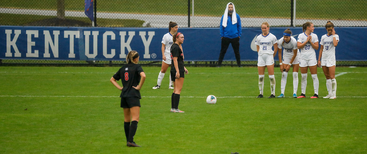 UK women’s soccer tied Georgia 1-1 in double OT on Sunday, October 11, 2020, at The Bell in Lexington, Ky.

Photo by Chet White | UK Athletics