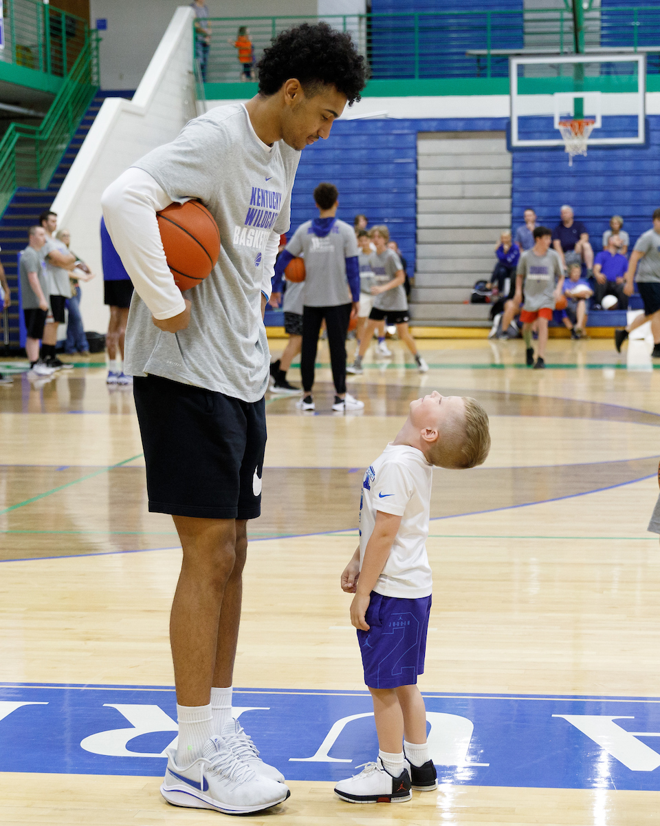Jacob Toppin.

Men’s basketball camp at North Laurel High School in London, Kentucky.

Photo by Elliott Hess | UK Athletics