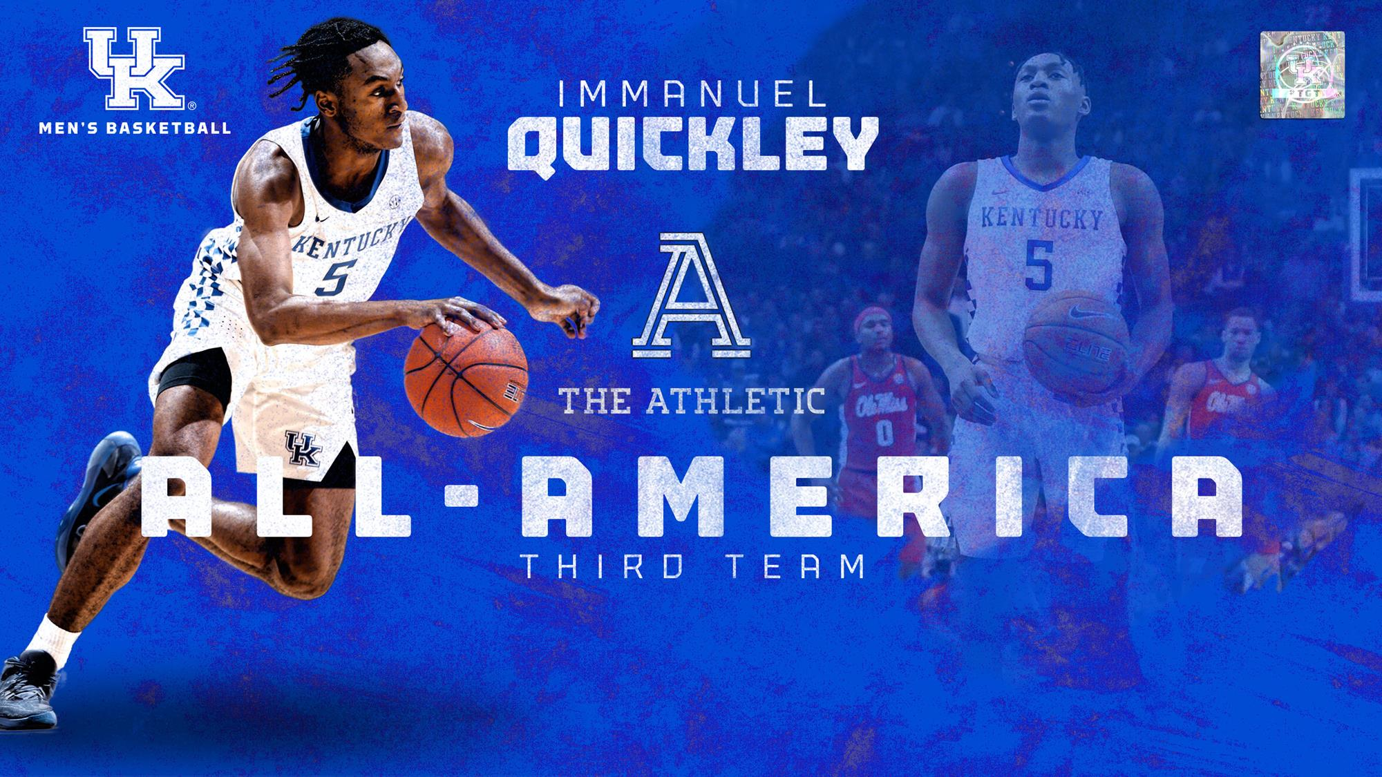 Immanuel Quickley Earns All-America Honors from The Athletic