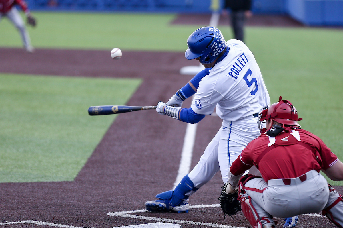 TJ Collett.

Kentucky beats Alabama 11 - 0.

Photo by Sarah Caputi | UK Athletics