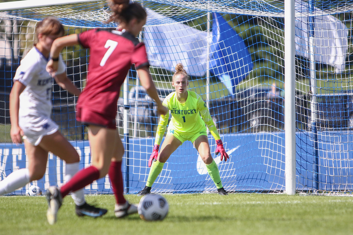 Laura Nielsen.

Kentucky falls to South Carolina 2 - 1.

Photo by Sarah Caputi | UK Athletics