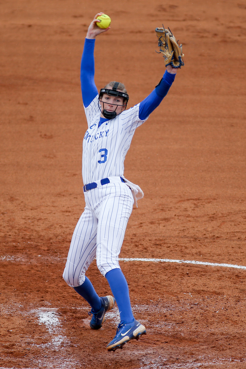 Grace Baalman.

Kentucky beats Georgia 11 - 3.

Photo by Sarah Caputi | UK Athletics