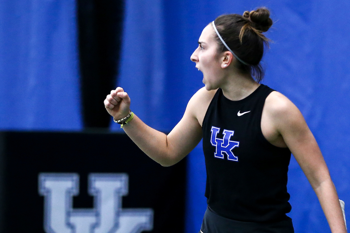 Maialen Morante.

Kentucky beats West Virginia 4-3.

Photo by Grace Bradley | UK Athletics