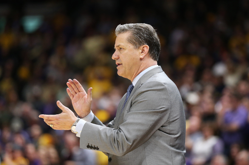 John Calipari.

The University of Kentucky men's basketball team beat LSU 74-71 at the Pete Maravich Assembly Center in Baton Rouge, La., on Wednesday, January 3, 2018.

Photo by Chet White | UK Athletics