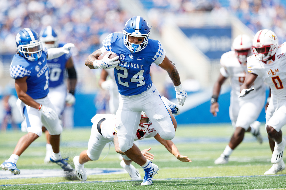 Chris Rodriguez Jr.

UK beat ULM 45-10.

Photo by Elliott Hess | UK Athletics