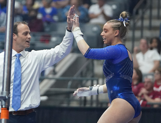 Kentucky gymnast during the SEC championship at BJCC's Legacy Arena in Birmingham, Ala., Saturday, March 19, 2022. (Marvin Gentry | Marvin-Gentry.com)