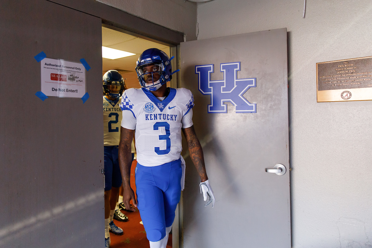 TERRY WILSON.

Kentucky falls to Alabama, 63-3.

Photo by Elliott Hess | UK Athletics