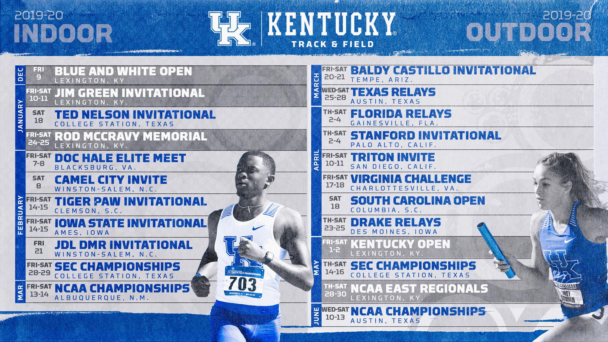 Kentucky Track & Field Announces 2019-20 Indoor & Outdoor Schedule