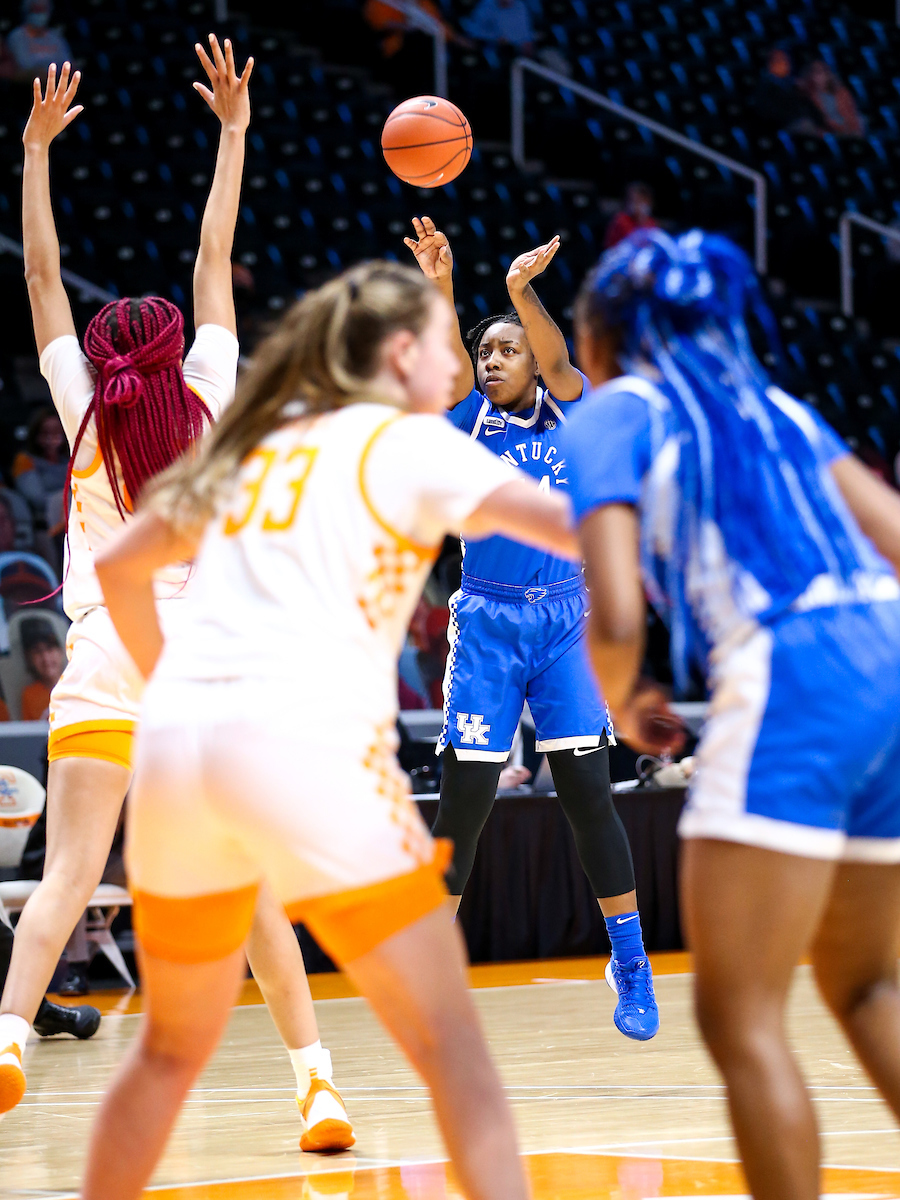 Dreuna Edwards. 

Kentucky loses to Tennessee 70-53.

Photo by Eddie Justice | UK Athletics