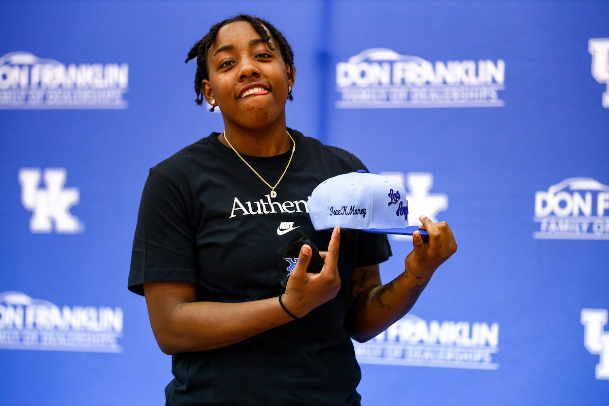 Dreuna Edwards. 

2021 Selection Show. 

Photo by Eddie Justice | UK Athletics