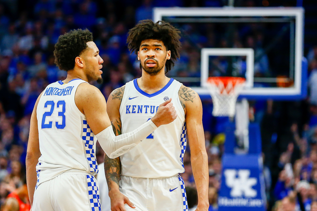 EJ Montgomery and Nick Richards. 

UK beat Auburn 73-66. 

Photo By Barry Westerman | UK Athletics