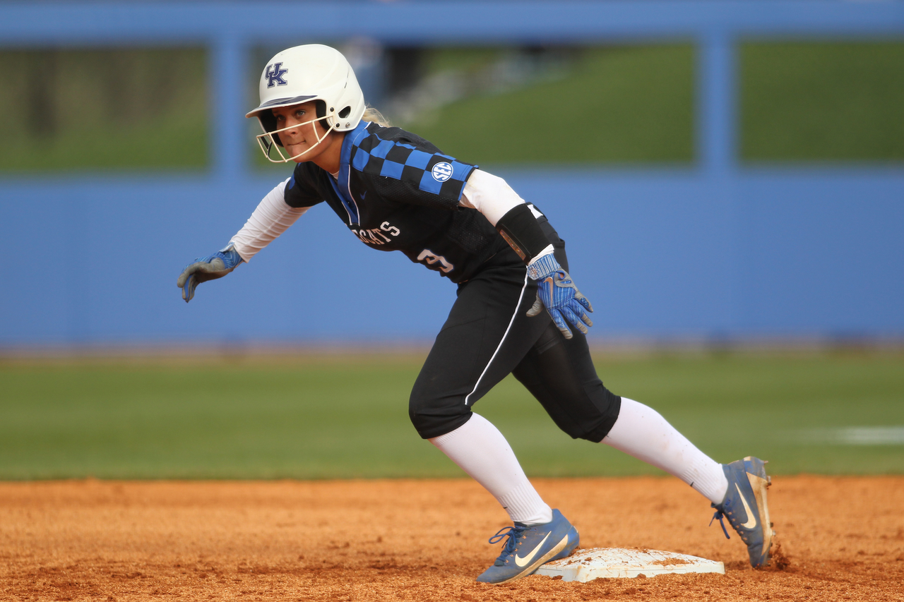 Lauren Johnson.

The University of Kentucky softball team beat Alabama 11-6 on Saturday, March 31st, 2018, at John Cropp Stadium in Lexington, Ky.

Photo by Quinn Foster I UK Athletics