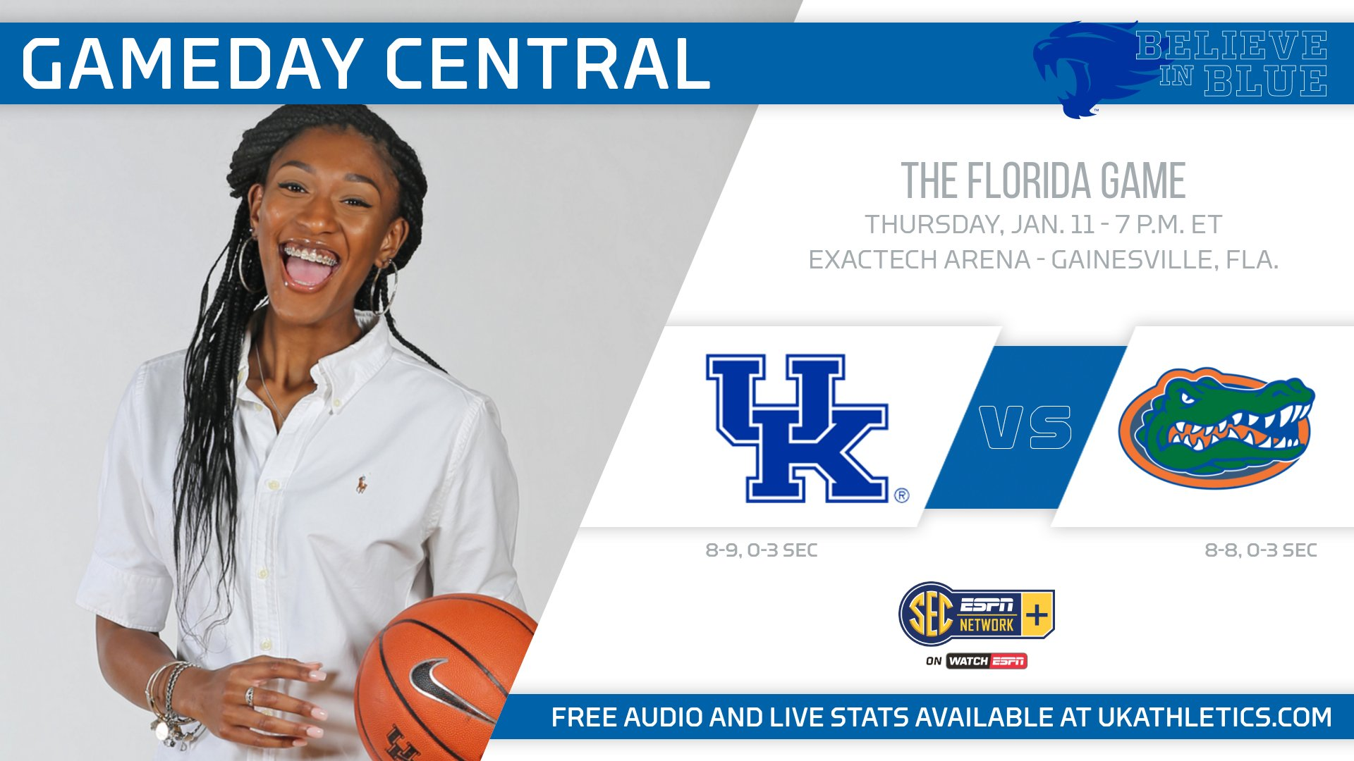 Kentucky Travels to Face Florida Thursday in Gainesville