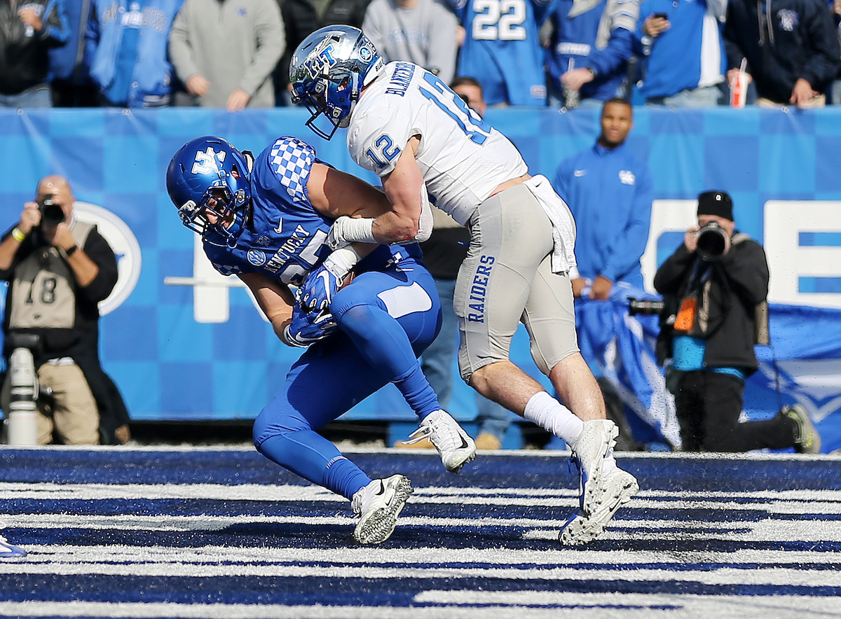 CJ Conrad

UK Football beats MTSU 34-23 on Senior Day at Kroger Field. 

Photo by Britney Howard | UK Athletics