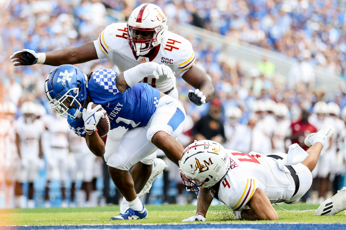 Wan’Dale Robinson.

UK beat ULM 45-10.

Photos by Chet White | UK Athletics