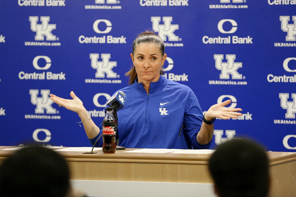 Head Coach Rachel Lawson.

UK Softball Baseball Media Day.


Photo by Isaac Janssen | UK Athletics