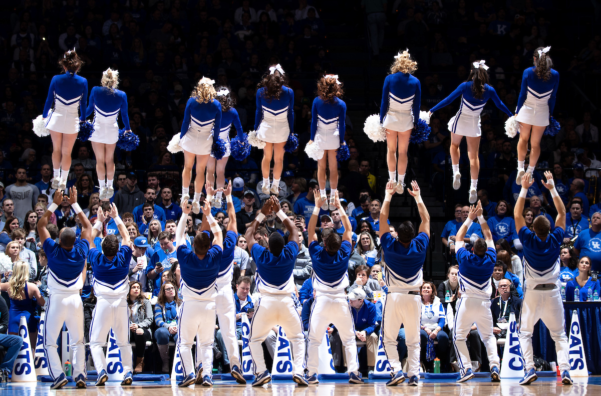 Cheerleaders.

Kentucky beat Tennessee State, 77-62.


Photo by Elliott Hess | UK Athletics