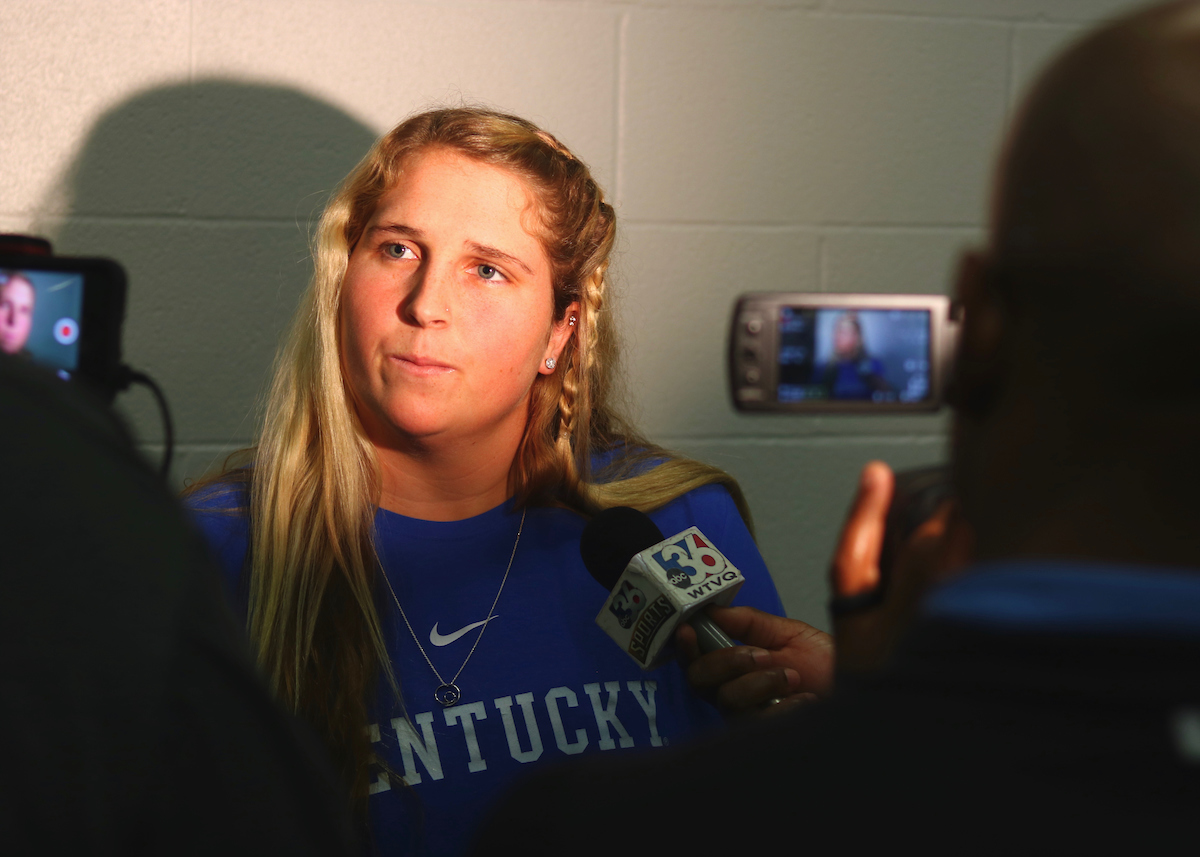 Abbey Cheek.

Kentucky Baseball and Softball Media Day on February 5th, 2019.

Photo by Noah J. Richter | UK Athletics