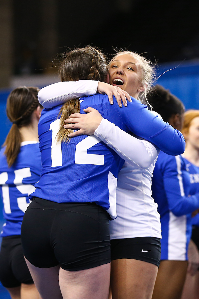 Celebration.

Kentucky Stunt blue and white scrimmage. 

Photo by Abbey Cutrer | UK Athletics