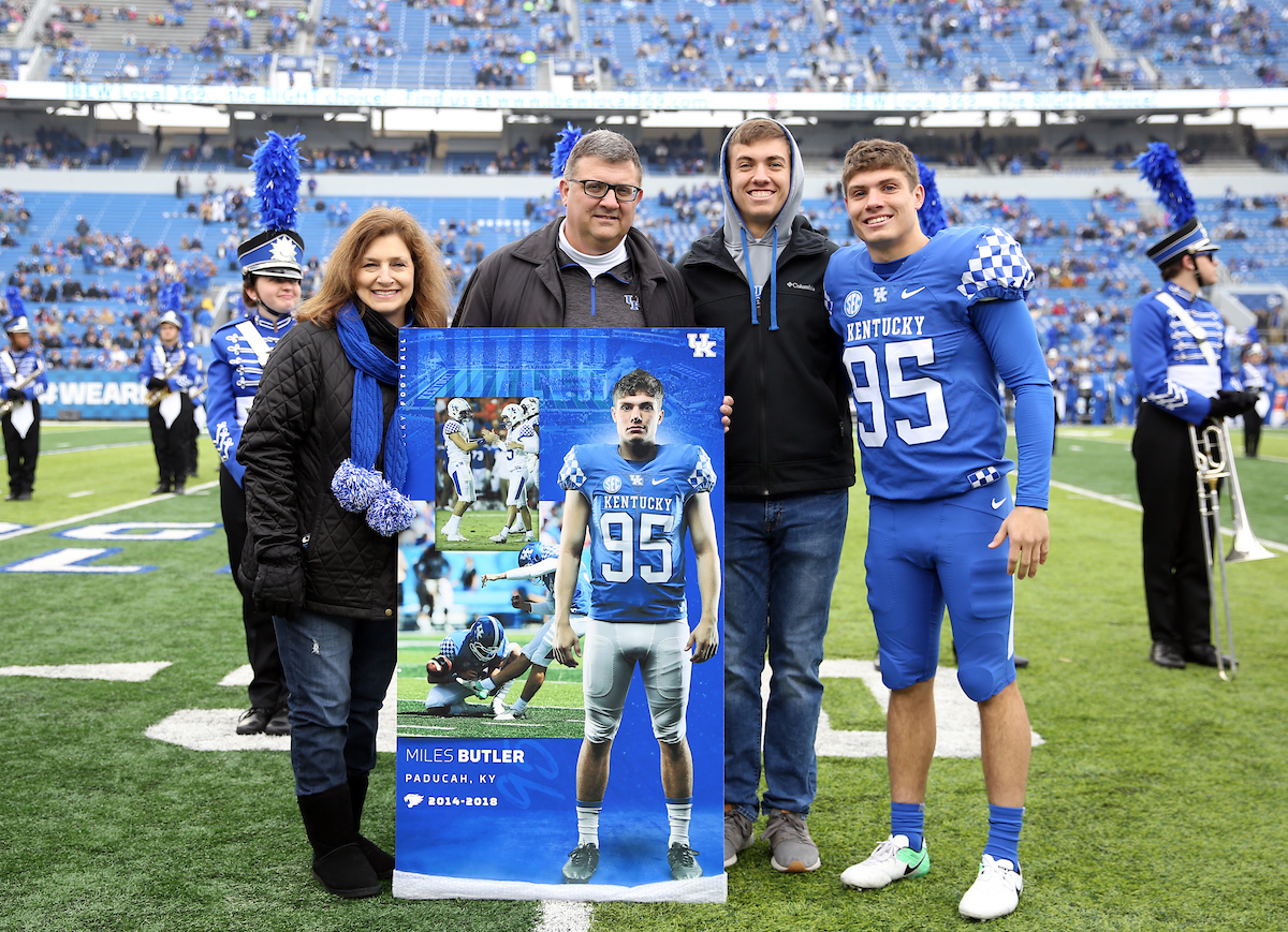 Miles Butler

UK Football beats MTSU 34-23 on Senior Day at Kroger Field. 

Photo by Britney Howard | UK Athletics